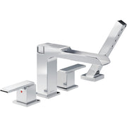 Delta Ara Channel Roman Tub With Hand Shower Trim - Chrome