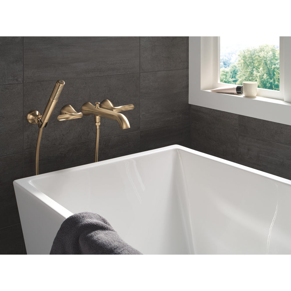 Delta Bonacci Two Handle Wall Mount Tub Filler Trim