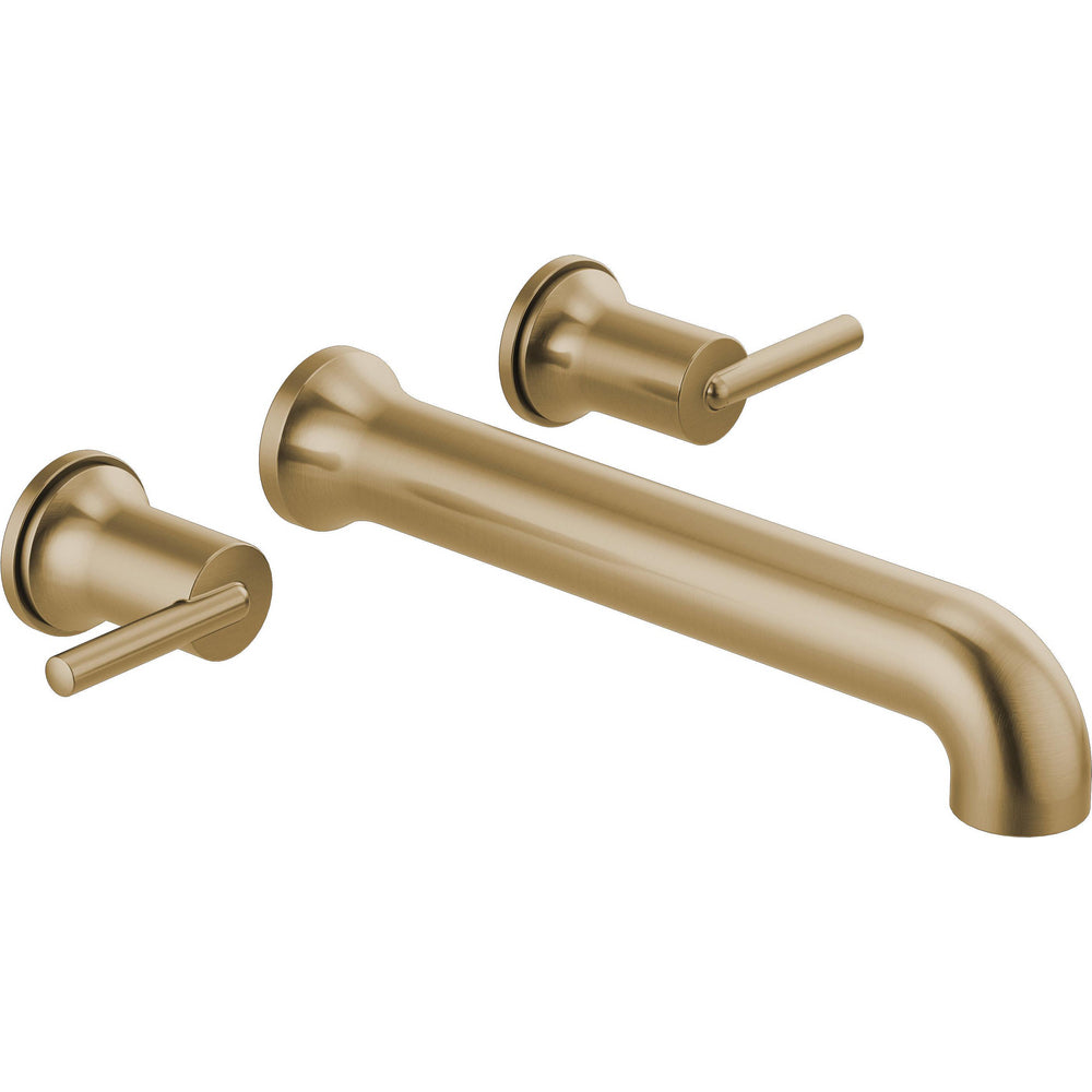 Delta Trinsic Wall Mounted Tub Filler Rim 2L - Champagne Bronze