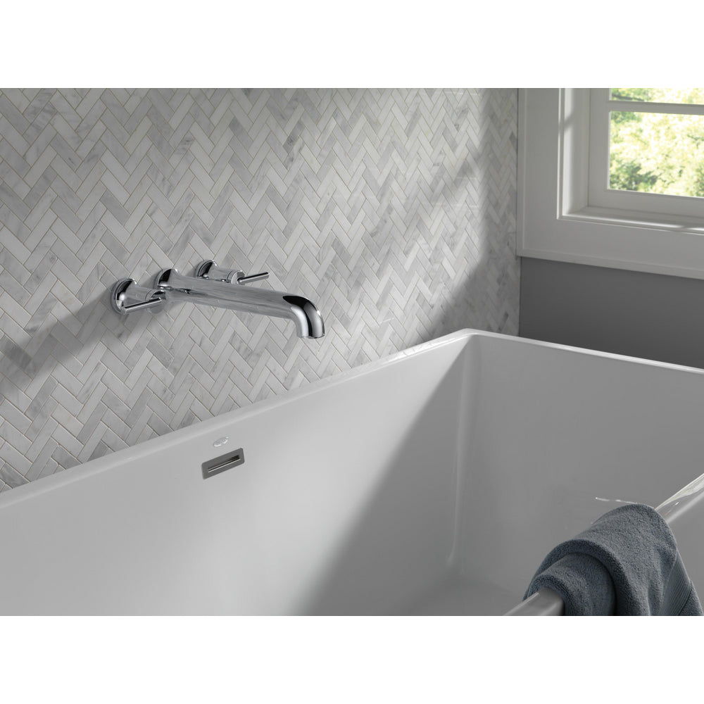 Delta Trinsic Wall Mounted Tub Filler Rim 2L - Chrome