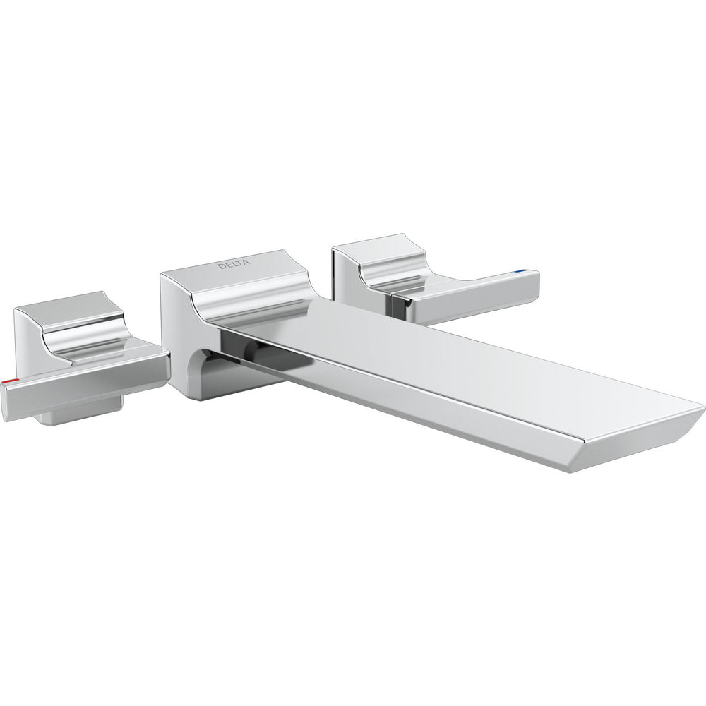 Delta Pivotal Two Handle Wall Mounted Tub Filler - Chrome