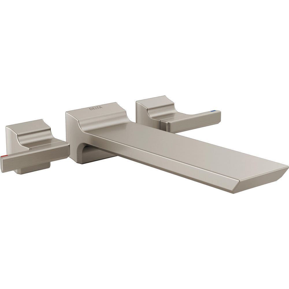 Delta Pivotal Two Handle Wall Mounted Tub Filler - Stainless