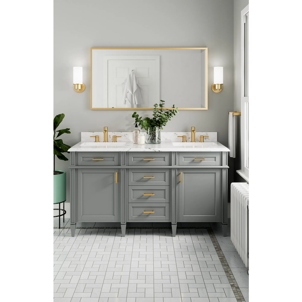 Moen Iso 1-Light Bathroom Vanity Light DN0761 in Brushed Gold (DN0761BG) - view 3