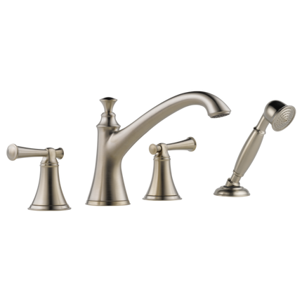 Brizo Roman Tub Trim with Hand Shower - Less Handles T67405-BNLHP - Plumbing Market