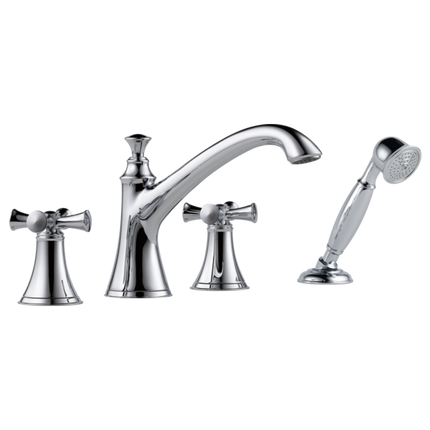 Brizo Roman Tub Trim with Hand Shower - Less Handles T67405-PCLHP - Plumbing Market