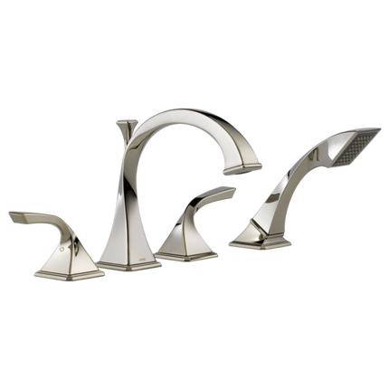 Brizo Roman Tub Faucet with Hand Shower T67430-PN - Plumbing Market