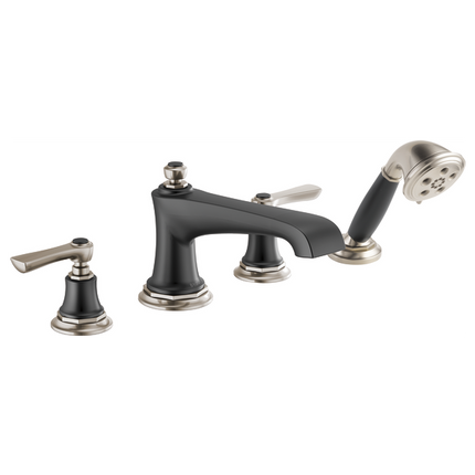 Brizo Roman Tub Faucet with Handshower - Less Handles T67460-NKBLLHP - Plumbing Market