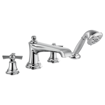 Brizo Roman Tub Faucet with Handshower - Less Handles T67460-PCLHP - Plumbing Market