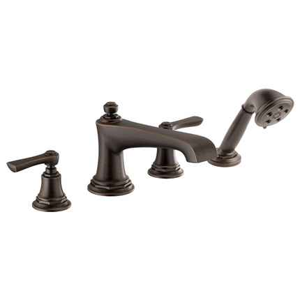 Brizo Roman Tub Faucet with Handshower - Less Handles T67460-RBLHP - Plumbing Market