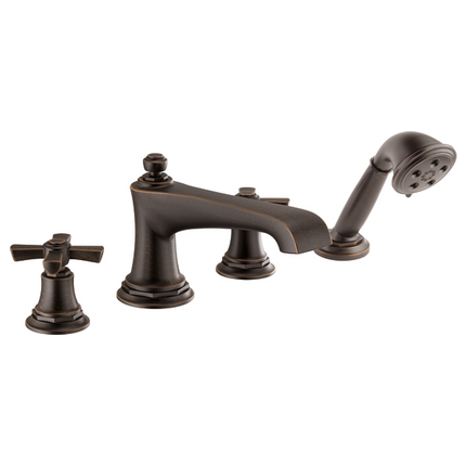 Brizo Roman Tub Faucet with Handshower - Less Handles T67460-RBLHP - Plumbing Market
