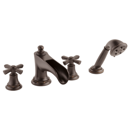 Brizo Roman Tub Trim with Hand Shower - Less Handles T67461-RBLHP - Plumbing Market