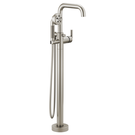 Brizo Single-Handle Freestanding Tub Filler - Less Handle T70135-NKLHP - Plumbing Market