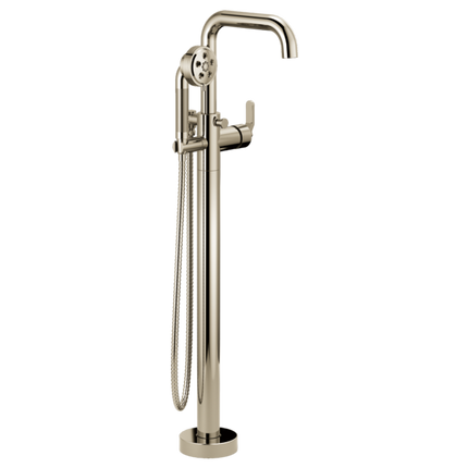 Brizo Single-Handle Freestanding Tub Filler - Less Handle T70135-PNLHP - Plumbing Market