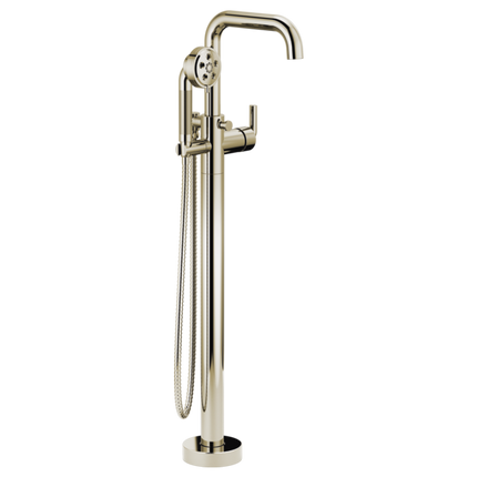 Brizo Single-Handle Freestanding Tub Filler - Less Handle T70135-PNLHP - Plumbing Market