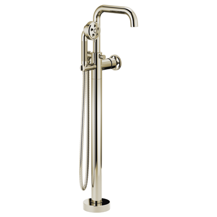 Brizo Single-Handle Freestanding Tub Filler - Less Handle T70135-PNLHP - Plumbing Market