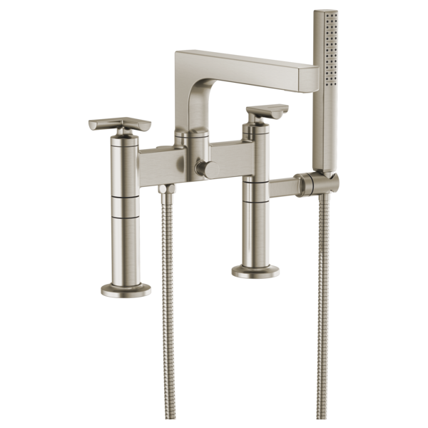 Brizo Two-Handle Tub Filler Trim Kit With Cross Handles T70307-NK - Plumbing Market