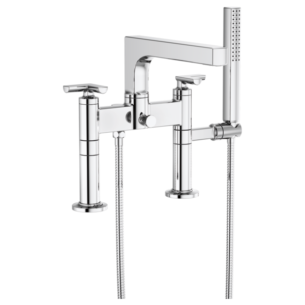 Brizo Two-Handle Tub Filler Trim Kit With Cross Handles T70307-PC - Plumbing Market