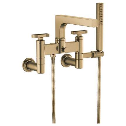 Brizo Two-Handle Tub Filler Trim Kit With Knob Handles T70308-GL - Plumbing Market