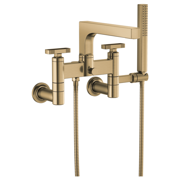 Brizo Two-Handle Tub Filler Trim Kit With Knob Handles T70308-GL - Plumbing Market