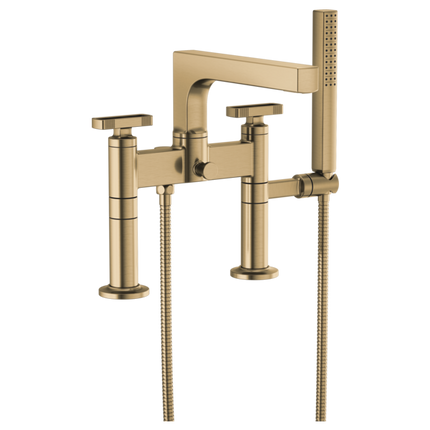 Brizo Two-Handle Tub Filler Trim Kit With Knob Handles T70308-GL - Plumbing Market