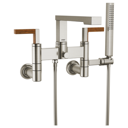 Brizo Two-Handle Tub Filler Trim Kit with Lever Handles T70322-NKTK - Plumbing Market