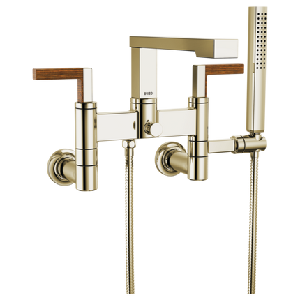 Brizo Two-Handle Tub Filler Trim Kit with Lever Handles T70322-PNTK - Plumbing Market