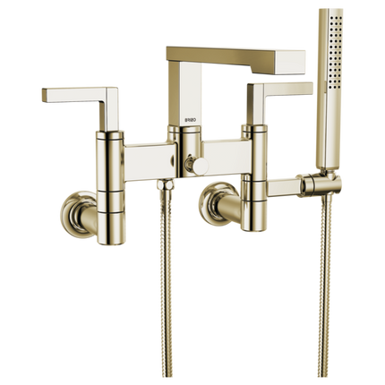 Brizo Two-Handle Tub Filler Trim Kit with Lever Handles T70322-PN - Plumbing Market