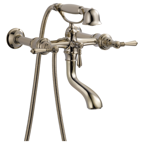 Brizo Two-Handle Tub Filler Trim Kit with Lever Handles T70336-PN - Plumbing Market