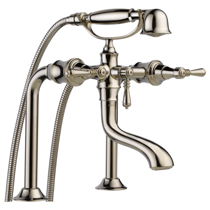 Brizo Two-Handle Tub Filler Trim Kit with Lever Handles T70336-PN - Plumbing Market