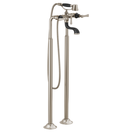 Brizo Two-Handle Tub Filler Trim Kit with Lever Handles T70360-NKBL - Plumbing Market