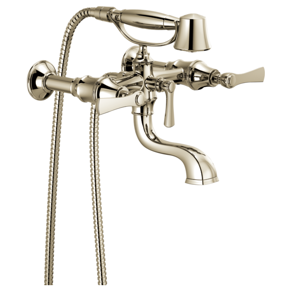 Brizo Two-Handle Tub Filler Trim Kit with Lever Handles T70360-PN - Plumbing Market