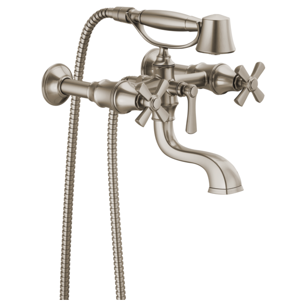 Brizo Two-Handle Tub Filler Trim Kit with Cross Handles T70361-NK - Plumbing Market