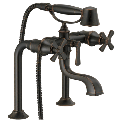 Brizo Two-Handle Tub Filler Trim Kit with Cross Handles T70361-RB - Plumbing Market