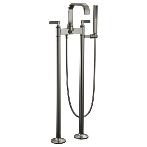 Brizo Two-Handle Tub Filler Trim Kit with Lever Handles T70368-BNXBL - Plumbing Market