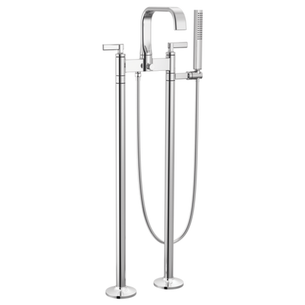 Brizo Two-Handle Tub Filler Trim Kit with Lever Handles T70368-PC - Plumbing Market