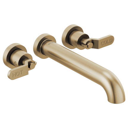 Brizo Two-Handle Wall Mount Tub Filler - Less Handles T70435-GLLHP - Plumbing Market