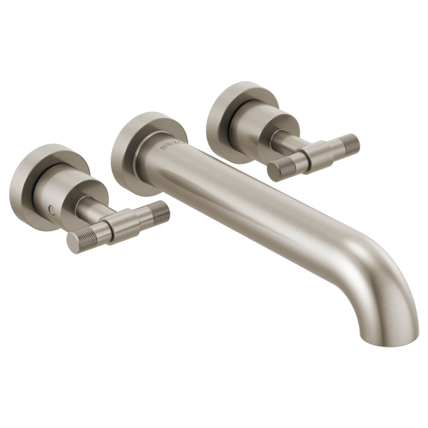 Brizo Two-Handle Wall Mount Tub Filler - Less Handles T70435-NKLHP - Plumbing Market