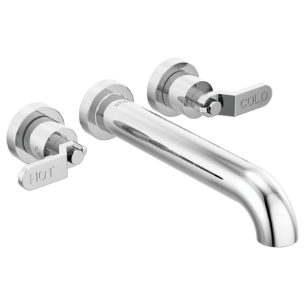 Brizo Two-Handle Wall Mount Tub Filler - Less Handles T70435-PCLHP - Plumbing Market