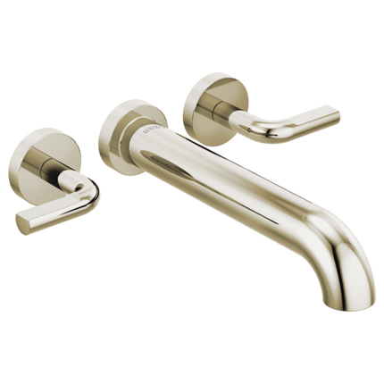 Brizo Two-Handle Wall Mount Tub Filler - Less Handles T70435-PNLHP - Plumbing Market