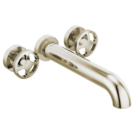 Brizo Two-Handle Wall Mount Tub Filler - Less Handles T70435-PNLHP - Plumbing Market