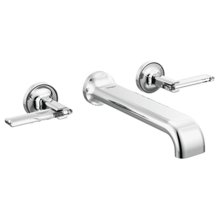 Brizo Two-Handle Wall Mount Tub Filler - Less Handles T70467-PCLHP - Plumbing Market