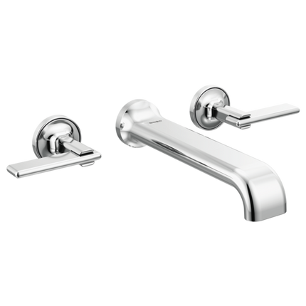 Brizo Two-Handle Wall Mount Tub Filler - Less Handles T70467-PCLHP - Plumbing Market