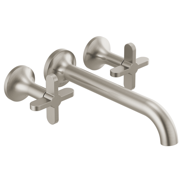 Brizo Two-Handle Wall Mount Tub Filler - Less Handles T70475-BNLHP - Plumbing Market
