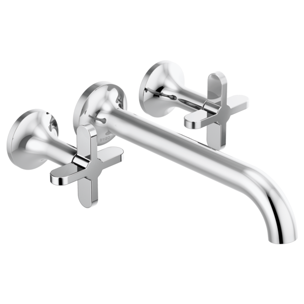 Brizo Two-Handle Wall Mount Tub Filler - Less Handles T70475-PCLHP - Plumbing Market