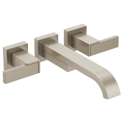 Brizo Two-Handle Wall Mount Tub Filler - Less Handles T70480-BNLHP - Plumbing Market