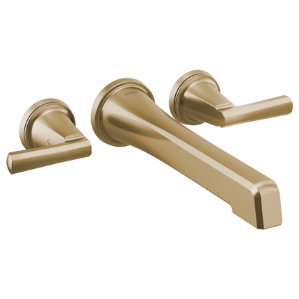 Brizo Two-Handle Wall Mount Tub Filler - Less Handles T70498-GLLHP - Plumbing Market