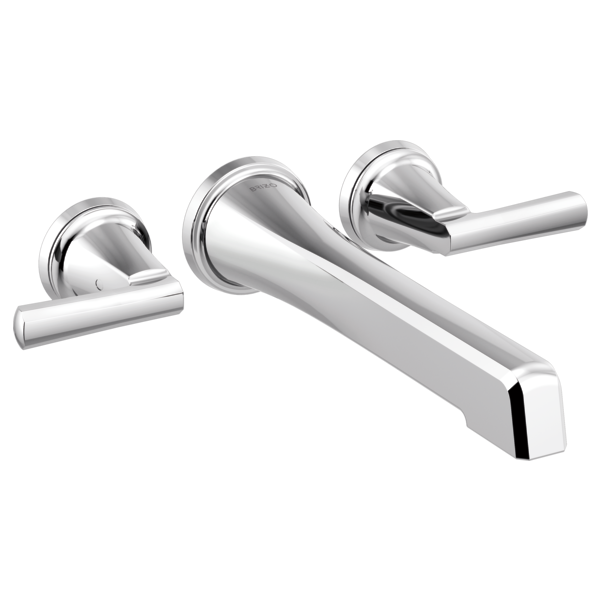 Brizo Two-Handle Wall Mount Tub Filler - Less Handles T70498-PCLHP - Plumbing Market