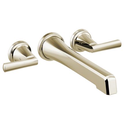 Brizo Two-Handle Wall Mount Tub Filler - Less Handles T70498-PNLHP - Plumbing Market