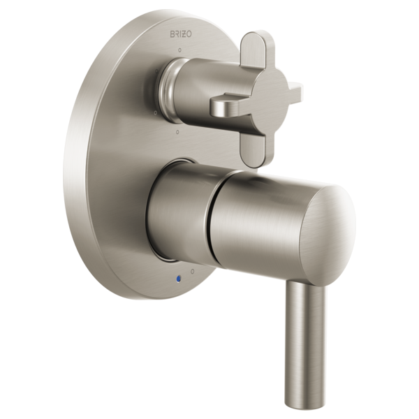 Brizo Pressure Balance Valve with Integrated 6-Function Diverter Trim - Less Handles T75P675-BNLHP - Plumbing Market