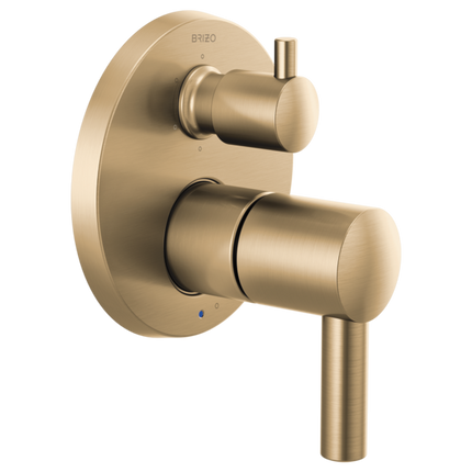 Brizo Pressure Balance Valve with Integrated 6-Function Diverter Trim - Less Handles T75P675-GLLHP - Plumbing Market